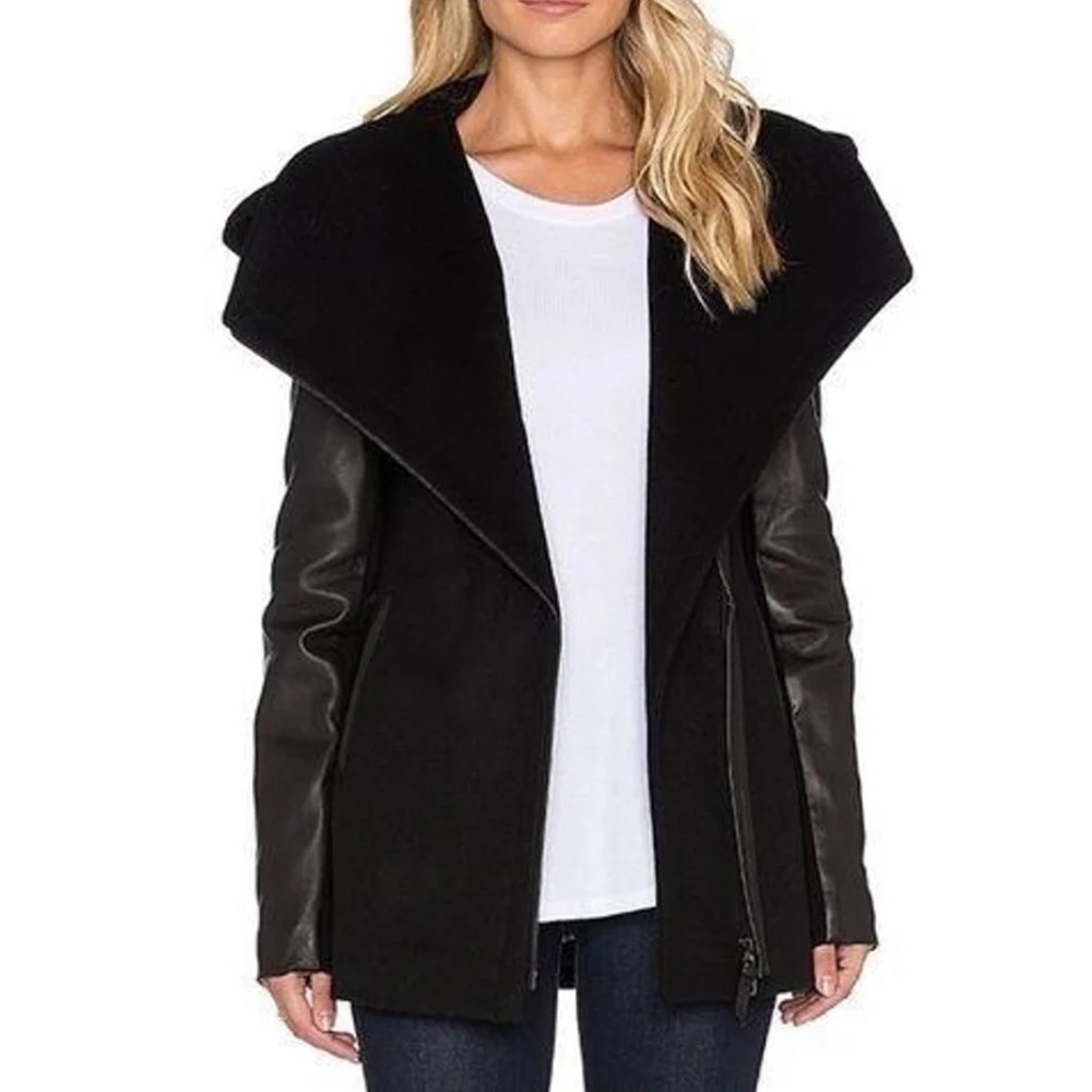 Mackage Leather / Wool Jacket - Small